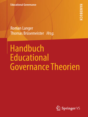 cover image of Handbuch Educational Governance Theorien